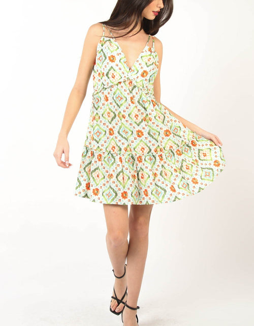 Load image into Gallery viewer, VERY J Floral Back Smocked Ruffled Mini Dress
