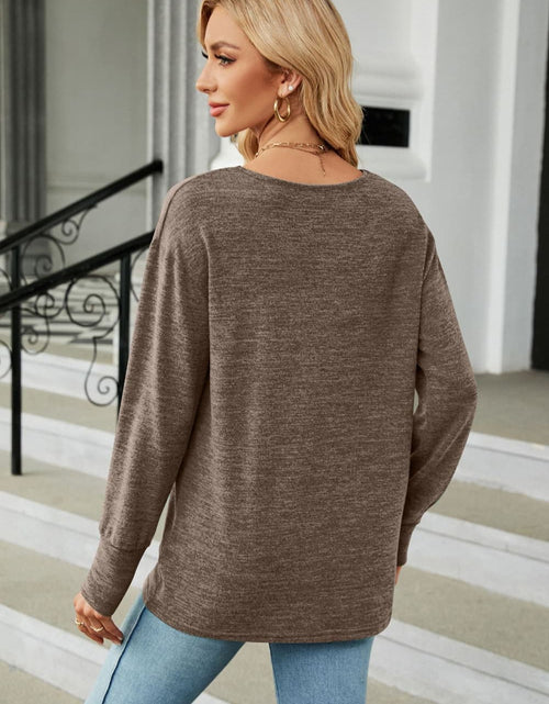 Load image into Gallery viewer, V-Neck Long Sleeve T-Shirt
