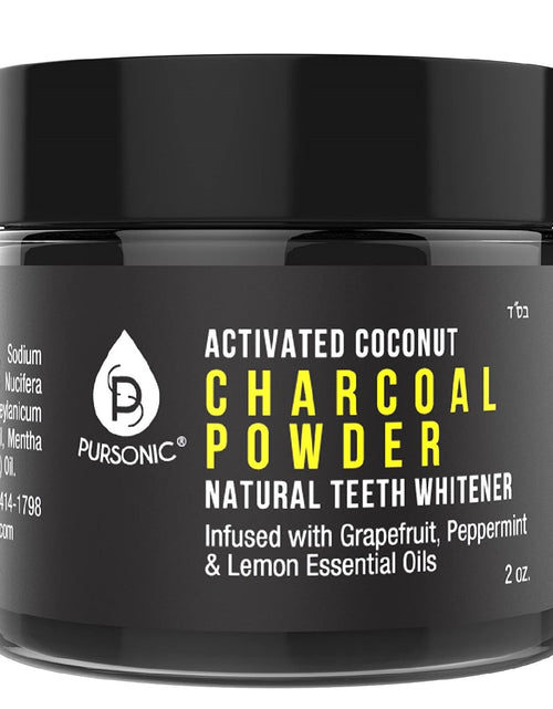 Load image into Gallery viewer, Activated Coconut Charcoal Powder Natural Teeth Whitener by Pursonic
