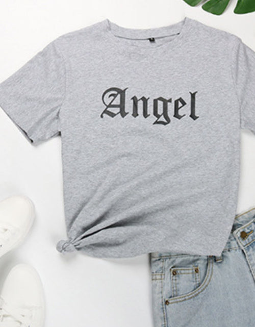 Load image into Gallery viewer, Perfee ANGEL Round Neck Short Sleeve T-Shirt
