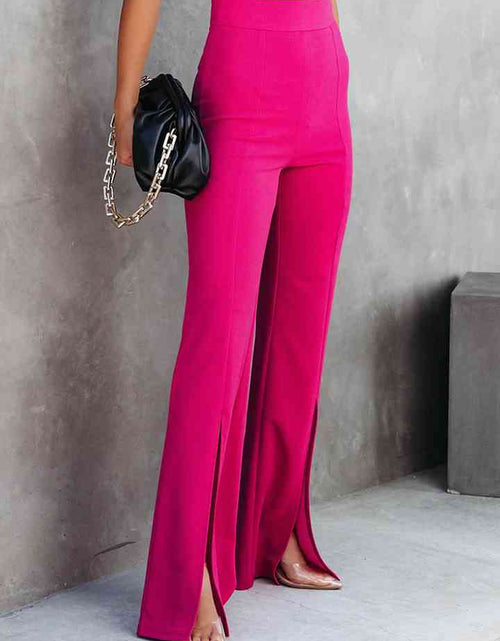 Load image into Gallery viewer, Front Slit Flare Leg Pants
