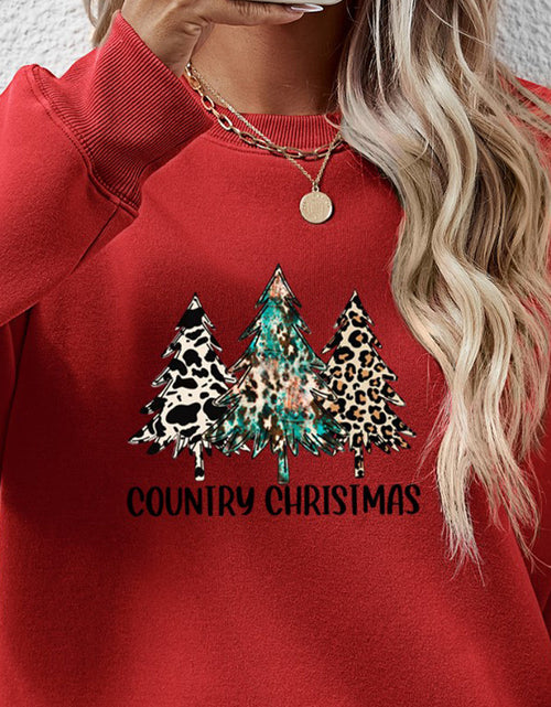Load image into Gallery viewer, Graphic Round Neck Dropped Shoulder Sweatshirt
