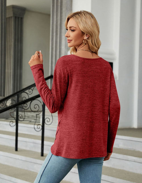 Load image into Gallery viewer, Round Neck Long Sleeve T-Shirt
