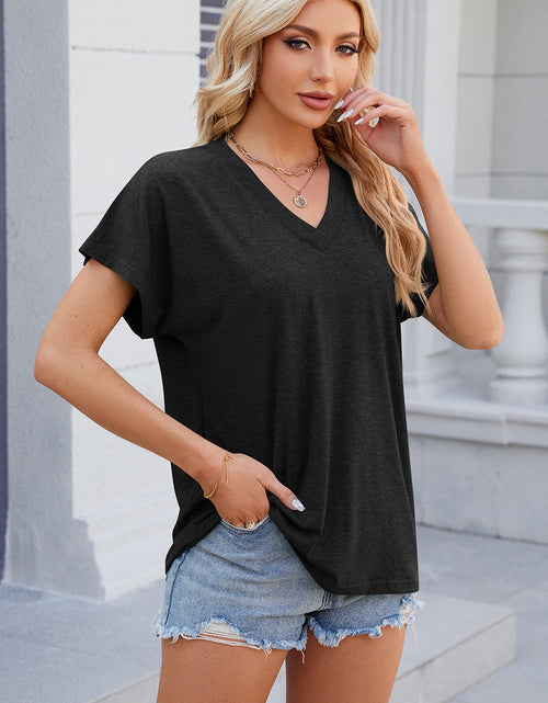 Load image into Gallery viewer, V-Neck Short Sleeve T-Shirt
