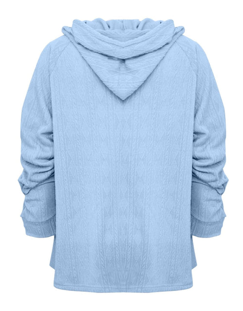 Load image into Gallery viewer, Full Size Drawstring Long Sleeve Hoodie
