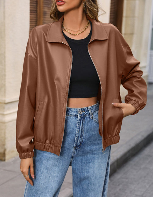 Load image into Gallery viewer, Ivy Lane Zip Up Dropped Shoulder Jacket
