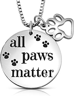 Load image into Gallery viewer, All Paws Matter Pendant Necklace by Furr Baby Gifts
