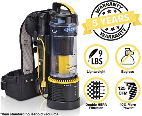 Load image into Gallery viewer, Prolux 2.0 Commercial Bagless Backpack Vacuum with Deluxe 1 1/2 inch Tool Kit by Prolux Cleaners
