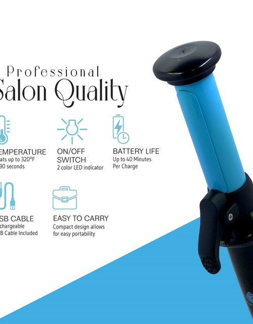 Load image into Gallery viewer, USB Rechargeable Mini Curling Iron by Pursonic
