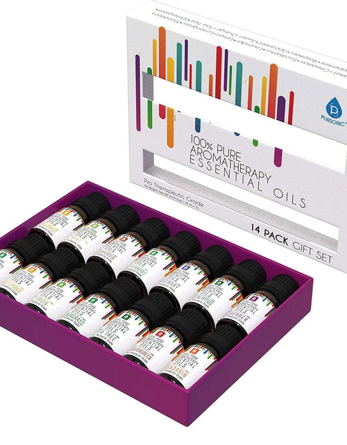 Load image into Gallery viewer, 14 Pack of 100% Pure Essential Aromatherapy Oils by Pursonic
