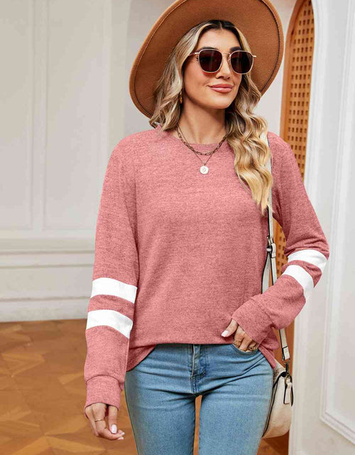 Load image into Gallery viewer, Round Neck Long Sleeve Top
