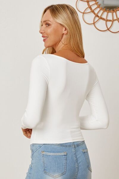 Load image into Gallery viewer, Ruched Long Sleeve T-Shirt
