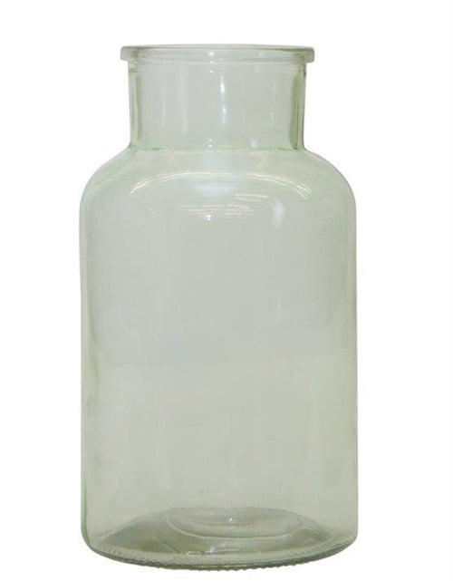 Load image into Gallery viewer, Sage Green Glass Vase 10.24"H
