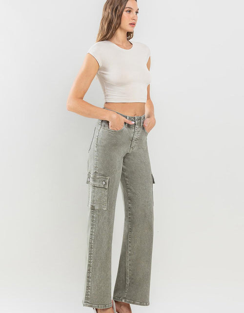 Load image into Gallery viewer, Vervet by Flying Monkey 90's Super High Rise Cargo Jeans
