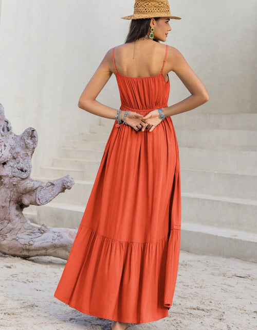 Load image into Gallery viewer, Lace Detail V-Neck Cami Dress
