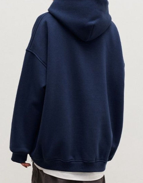 Load image into Gallery viewer, Pocketed Dropped Shoulder Long Sleeve Hoodie
