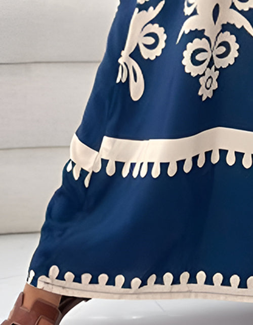 Load image into Gallery viewer, Printed Spaghetti Strap Sleeveless Maxi Dress
