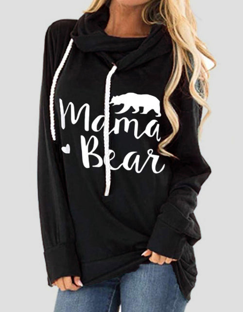 Load image into Gallery viewer, Drawstring Letter Graphic Long Sleeve Hoodie
