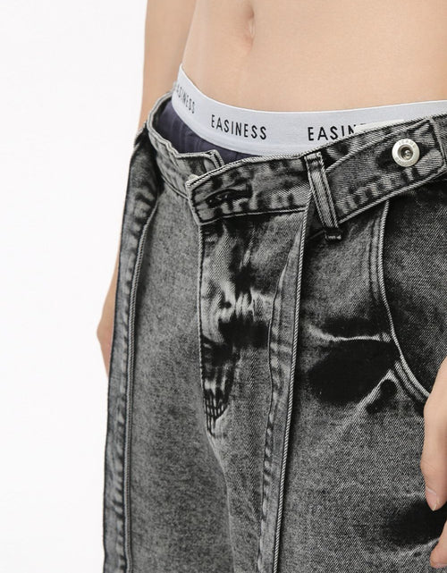 Load image into Gallery viewer, Wide Leg Jeans with Pockets
