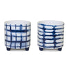 Blue; White