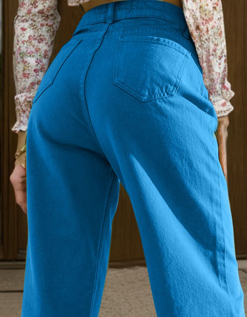 Load image into Gallery viewer, Wide Leg Jeans with Pockets
