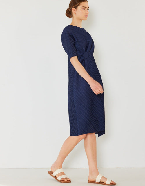 Load image into Gallery viewer, Marina West Swim Pleated Dolman Sleeve Dress
