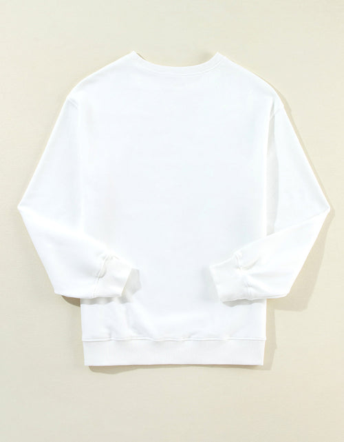 Load image into Gallery viewer, US Flag Round Neck Long Sleeve Sweatshirt
