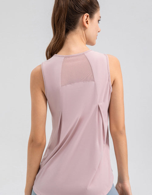Load image into Gallery viewer, Round Neck Wide strap Active Tank
