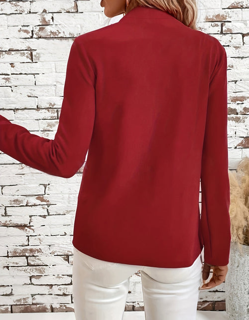 Load image into Gallery viewer, Solid Color Open Front Long Sleeve Cardigan
