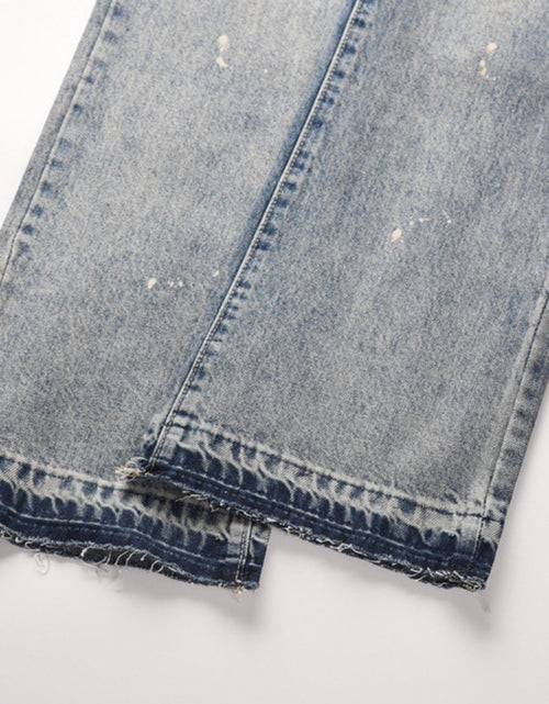 Load image into Gallery viewer, Men's Frayed Hem Bootcut Jeans
