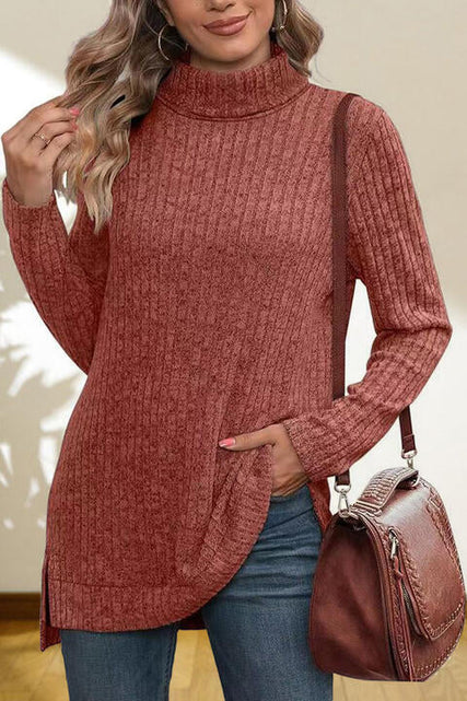 Load image into Gallery viewer, Turtleneck High Low Top
