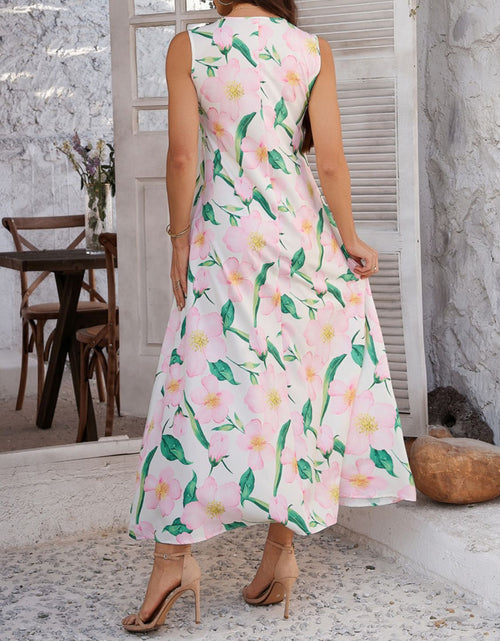 Load image into Gallery viewer, Devine Printed Sleeveless Maxi Dress
