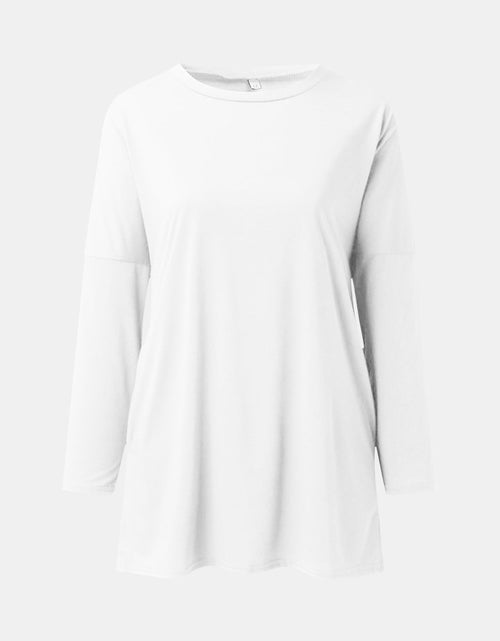 Load image into Gallery viewer, Full Size Round Neck Long Sleeve T-Shirt
