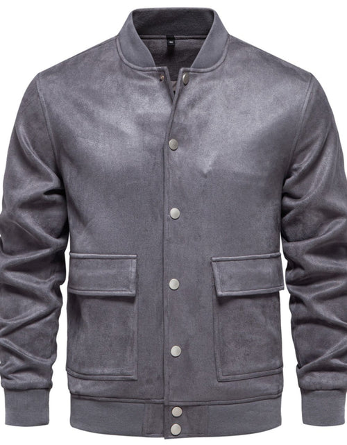Load image into Gallery viewer, Men's Baseball Collar Snap Down Jacket
