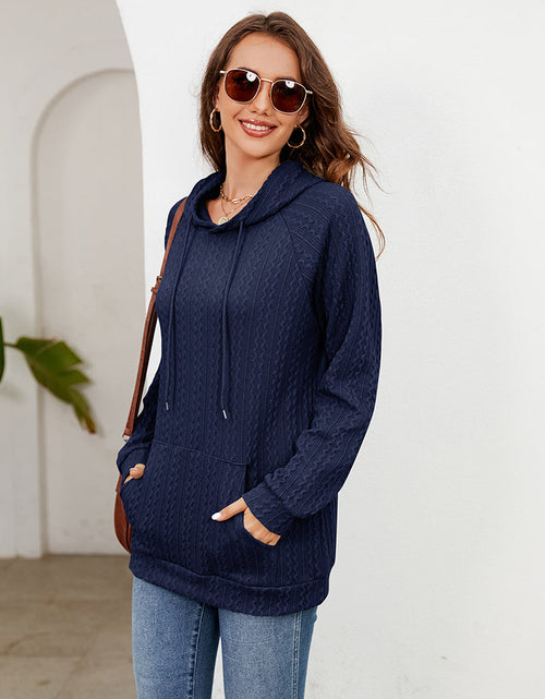 Load image into Gallery viewer, Raglan Sleeve Front Pocket Hoodie
