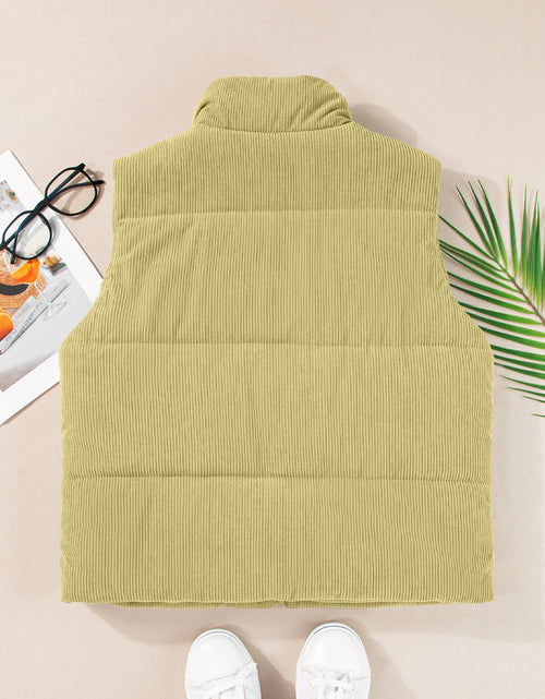 Load image into Gallery viewer, Zip Up Turtleneck Vest Coat
