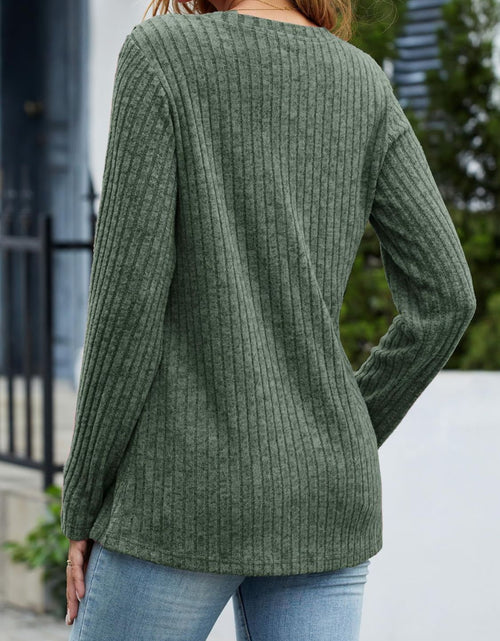 Load image into Gallery viewer, V-Neck Long Sleeve T-Shirt
