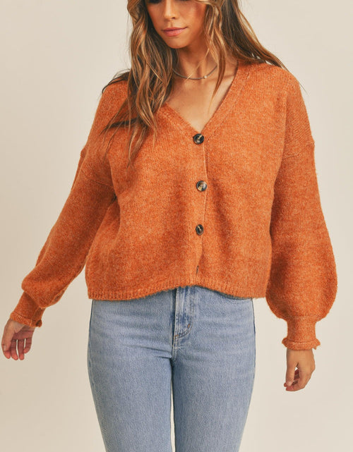 Load image into Gallery viewer, MABLE Long Sleeve Button Down Sweater Cardigan
