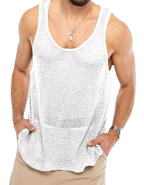 Load image into Gallery viewer, Men's Plus Size Scoop Neck Knit Tank
