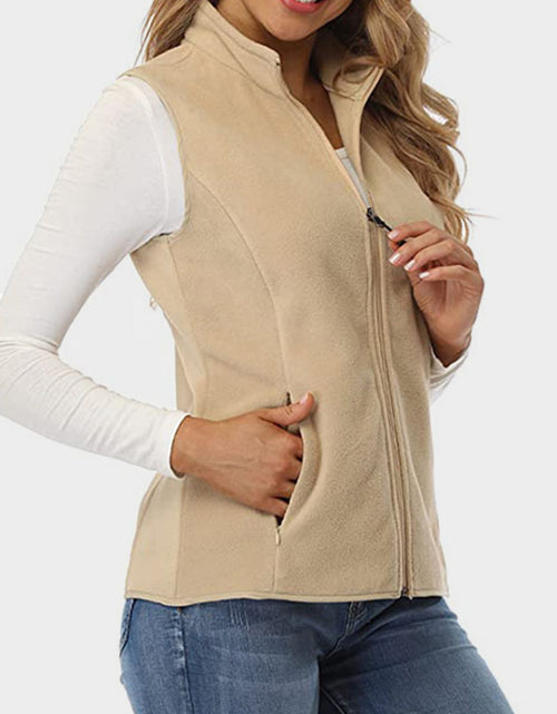 Load image into Gallery viewer, Zip Up Turtleneck Vest with Pockets
