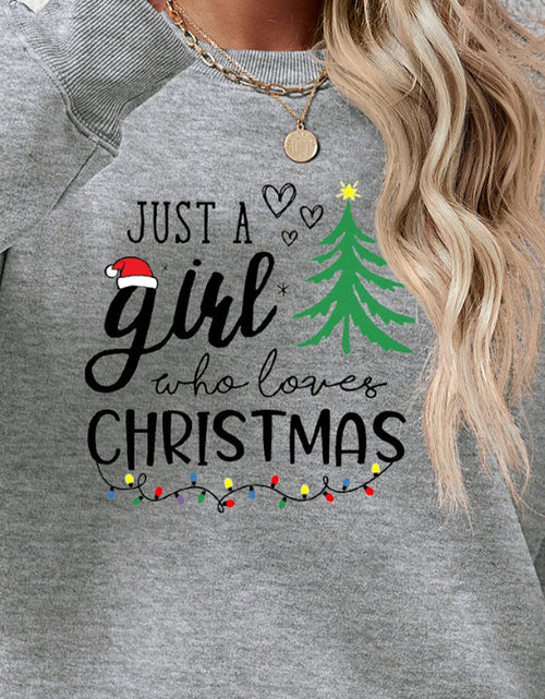 Load image into Gallery viewer, Letter Graphic Round Neck Sweatshirt
