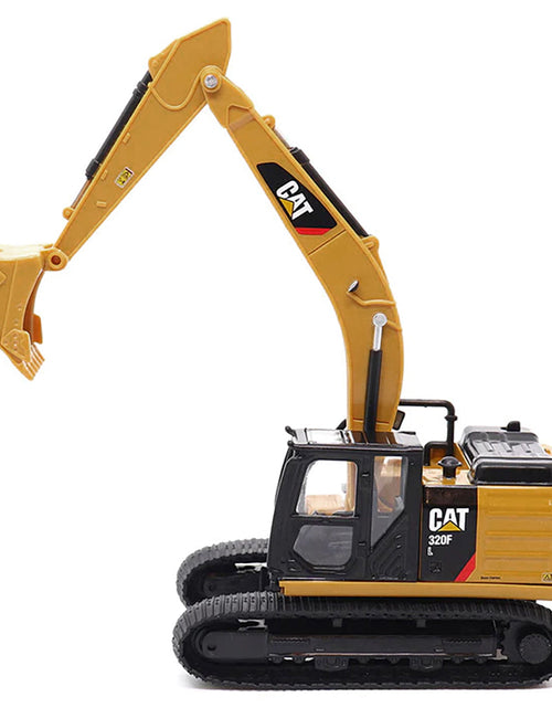 Load image into Gallery viewer, CAT Caterpillar 320F L Hydraulic Excavator Yellow and Black 1/64 Diecast Model by Diecast Masters
