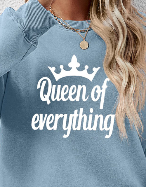Load image into Gallery viewer, QUEEN OF EVERYTHING Round Neck Sweatshirt
