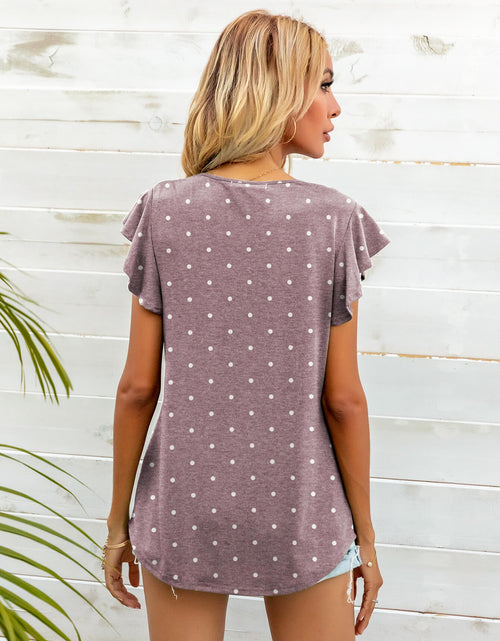Load image into Gallery viewer, Round Neck Butterfly Sleeve Top
