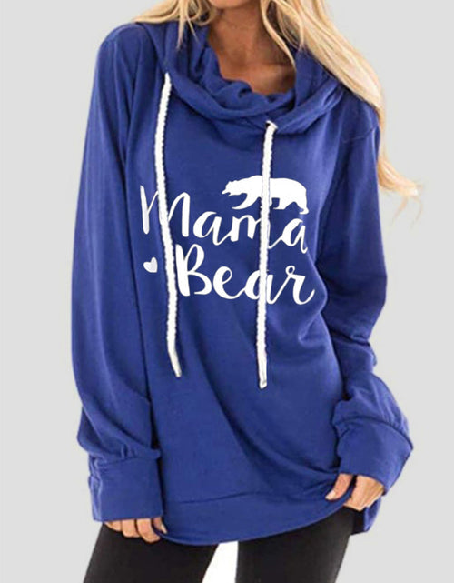 Load image into Gallery viewer, Drawstring Letter Graphic Long Sleeve Hoodie
