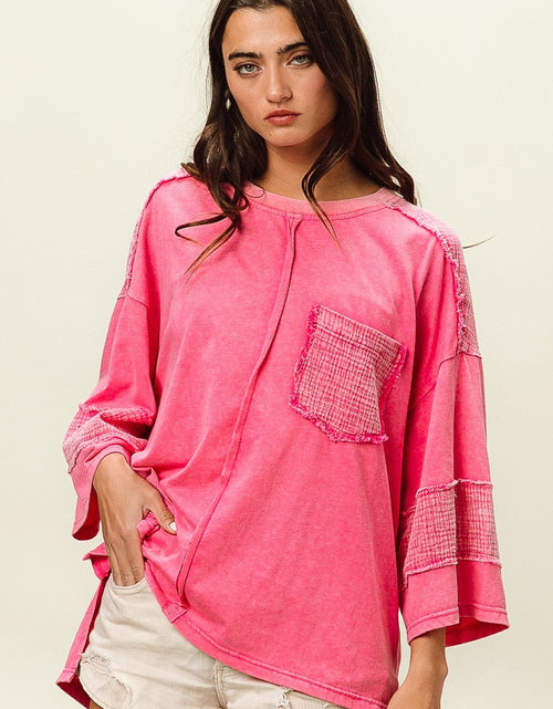Load image into Gallery viewer, BiBi High-Low Washed T-Shirt
