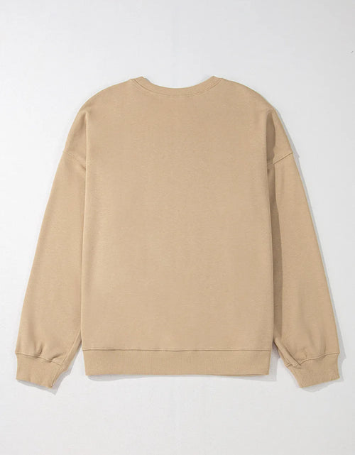 Load image into Gallery viewer, Plus Size Round Neck Long Sleeve Sweatshirt
