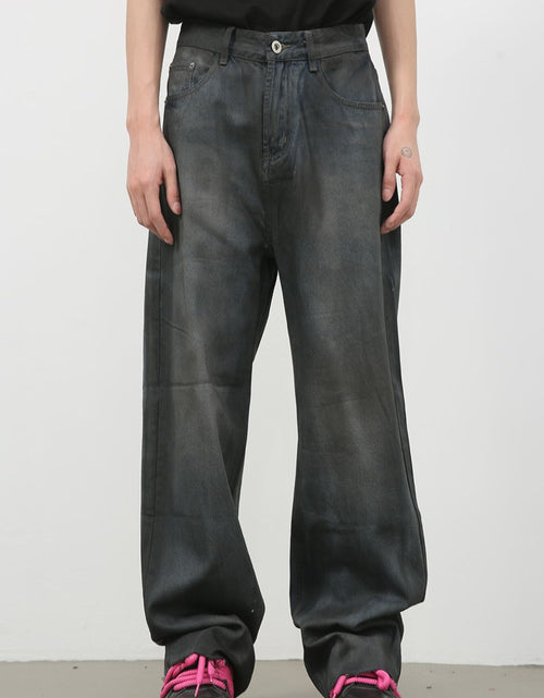 Load image into Gallery viewer, Men's Frayed Hem Jeans with Pockets
