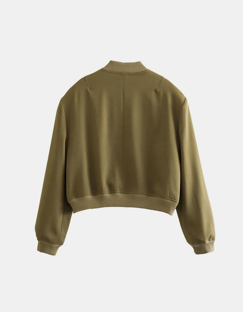 Load image into Gallery viewer, Pocketed Snap Down Baseball Collar Jacket
