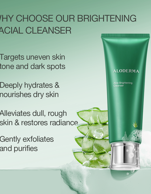 Load image into Gallery viewer, Aloe Brightening Facial Cleanser by ALODERMA
